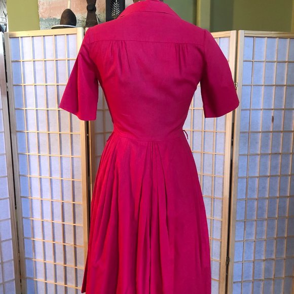 Vintage red dress - Picture 4 of 5